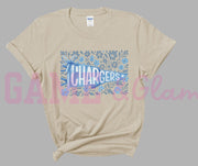Floral Chargers Pennant Tee