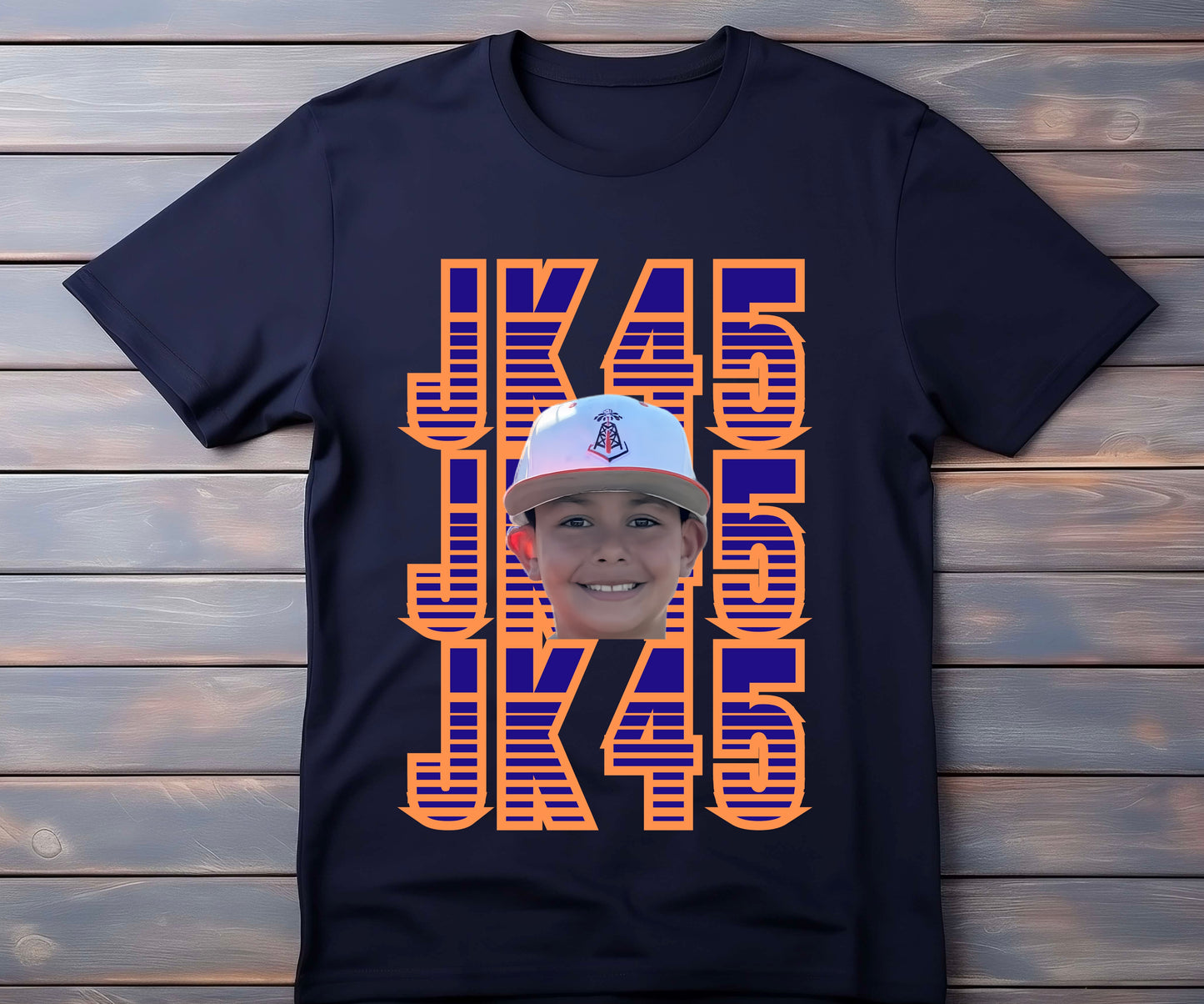Custom Repeat Name & Number Tee