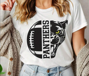 Panthers Split Football Tee