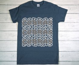 Cobras Stacked Design Shirt