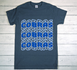 Classic Cobras Stacked Design Shirt