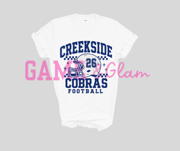 Creekside Cobras Football Helmet Tee