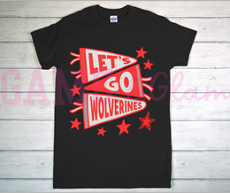 Wolverines Cheer Megaphone Tee